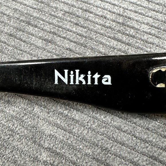 Spy Optic Nikita Y2K Sunglasses Cat Eye Black Yellow Handmade in Italy Vintage main image 10